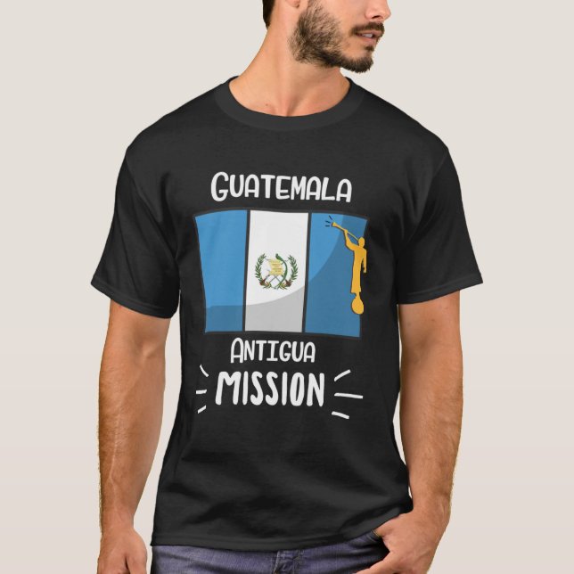 Guatemala Antigua Mormon LDS Mission Missionary T-Shirt (Vorderseite)