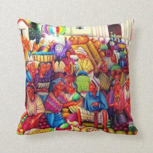Guatemala Art Throw Kissen