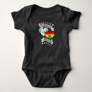 Guatemala Bolivien Herzflags Guatemala Bolivien Baby Strampler