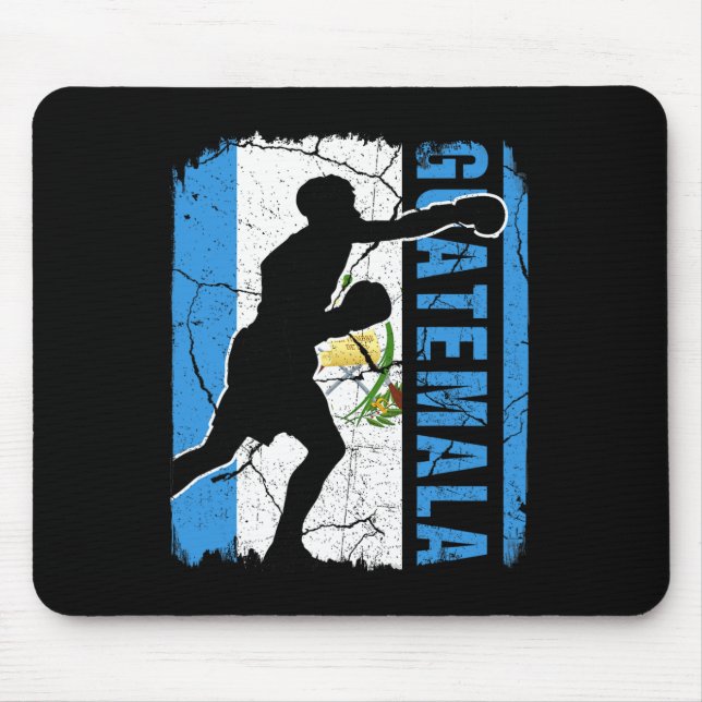 Guatemala Boxing Team Guatemala Flaggen Boxhandsch Mousepad (Vorne)