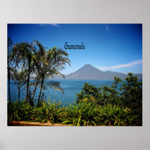Guatemala, die wunderschöne Landschaft der Natur Poster