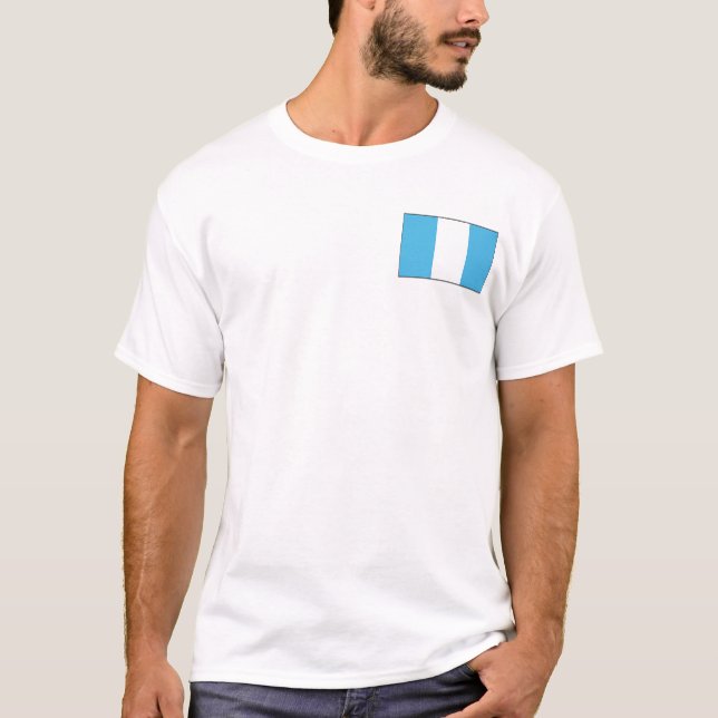 Guatémala Drapeau et carte T-shirt (Devant)
