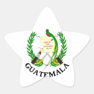 GUATEMALA - Emblem/Flagge/Wappen/Symbol Stern-Aufkleber