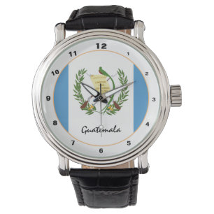 Guatemala Flag & Guatemala trendy mode /design Armbanduhr