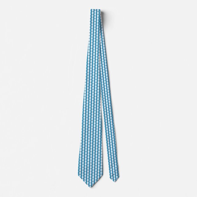 Guatemala-Flag Honeycomb-Krawatte Krawatte (Vorderseite)