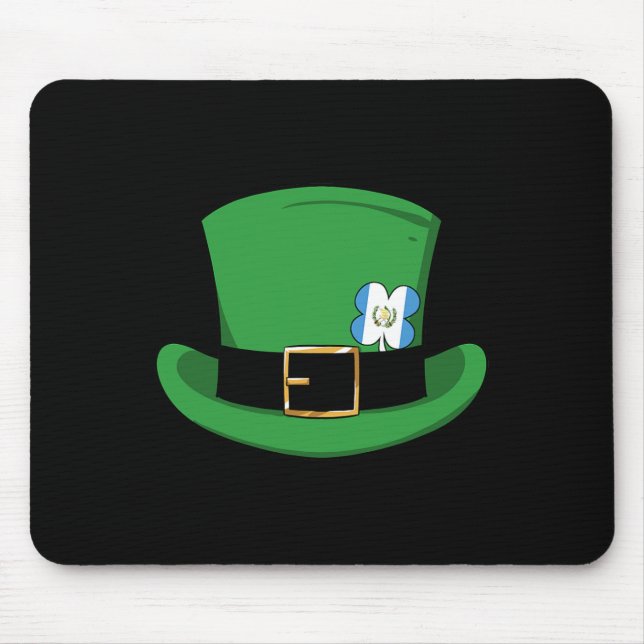 Guatemala Flag St Patricks Day Leprec Mousepad (Vorne)