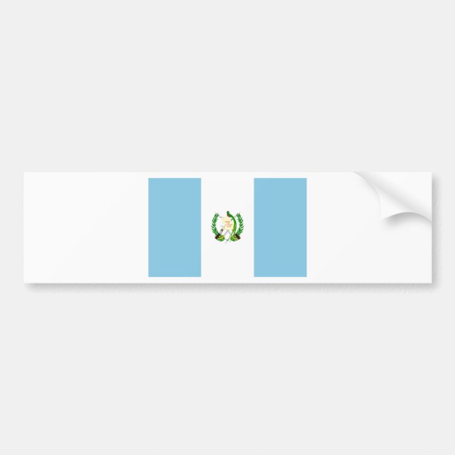 Guatemala-Flagge Autoaufkleber (Vorne)