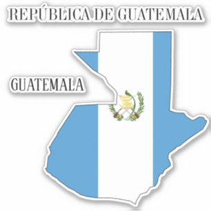 Guatemala-Flagge Charmante patriotische Karte Aufkleber