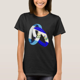 Guatemala Flagge El Salvador Große Ring Ehe Wed T-Shirt