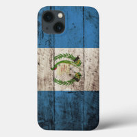 Guatemala-Flagge für Altholzkörner