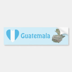 Guatemala-Flagge Herz + Karte Aufkleber für Stoßst Autoaufkleber