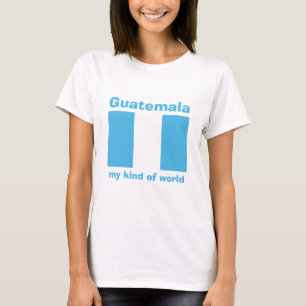 Guatemala-Flagge + Karte + Text-T - Shirt