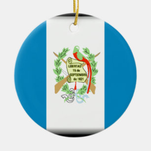 Guatemala-Flagge Keramik Ornament