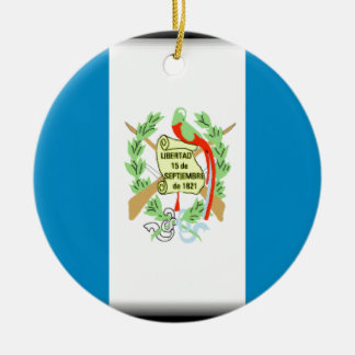 Guatemala-Flagge Keramik Ornament
