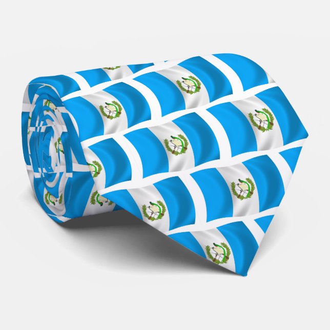 Guatemala-Flagge Krawatte (Gerollt)