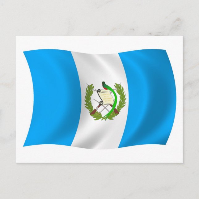 Guatemala-Flagge Postkarte (Vorderseite)