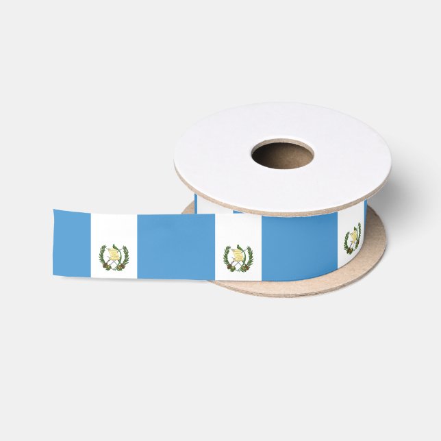 Guatemala-Flagge Satinband (Spule)
