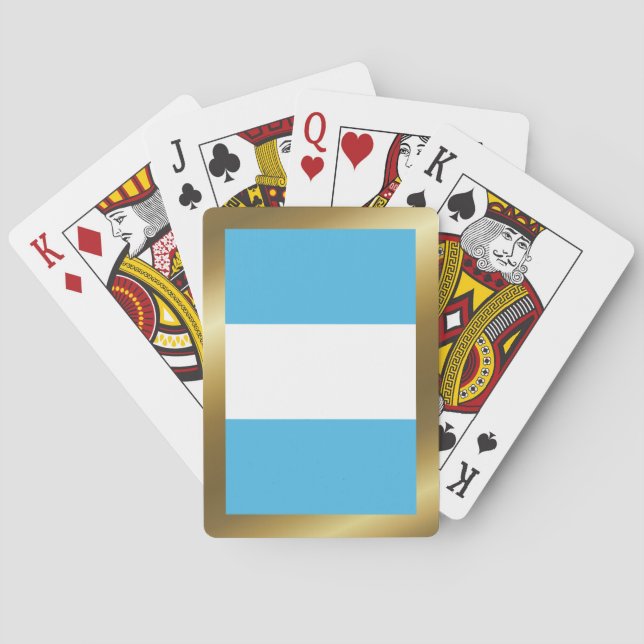 Guatemala-Flagge Spielkarten (Rückseite)