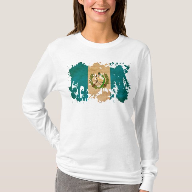 Guatemala-Flagge T-Shirt (Vorderseite)
