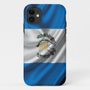 Guatemala-Flaggen-Gewebe iPhone 11 Hülle