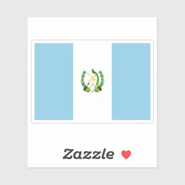 Guatemala-Flaggenaufkleber Aufkleber (Blatt)