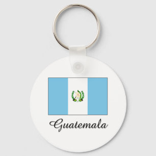 Guatemala-Flaggendesign Schlüsselanhänger