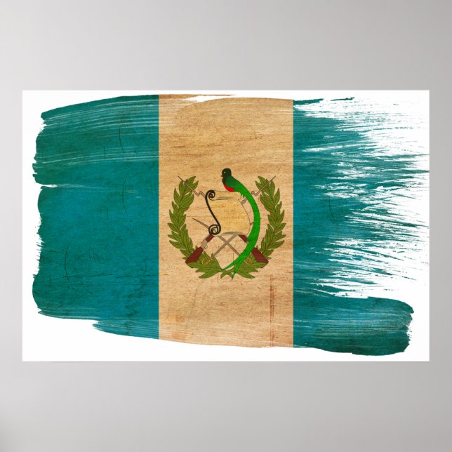 Guatemala-Flaggenposter Poster (Vorne)