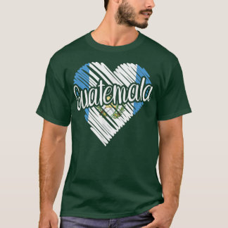 Guatemala für Männer Guatemala Herzenflagge T-Shirt