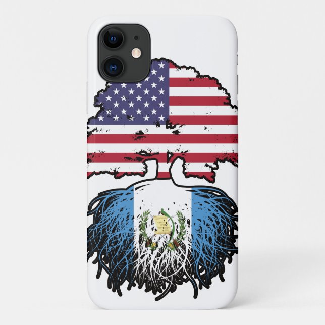 Guatemala Guatemala USA Tree Roots Flag Case-Mate iPhone Hülle (Rückseite)