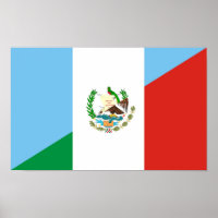 Guatemala-Halbfahne