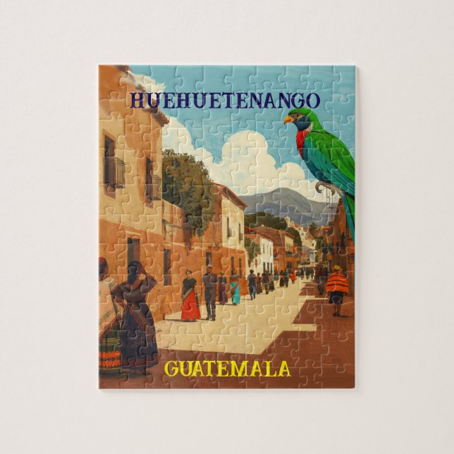 GUATEMALA, HUEHUETENANGO Retro poster (Vertikal)