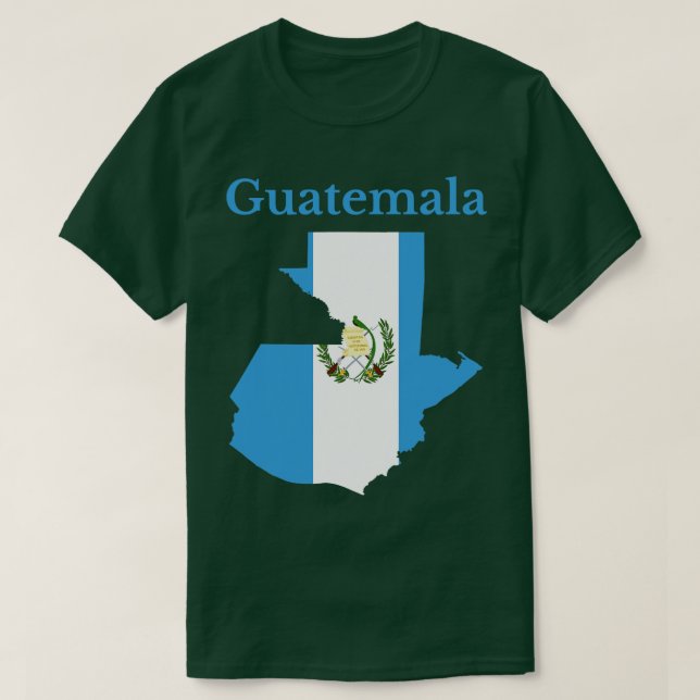Guatemala-Kartenflagge T-Shirt (Design vorne)