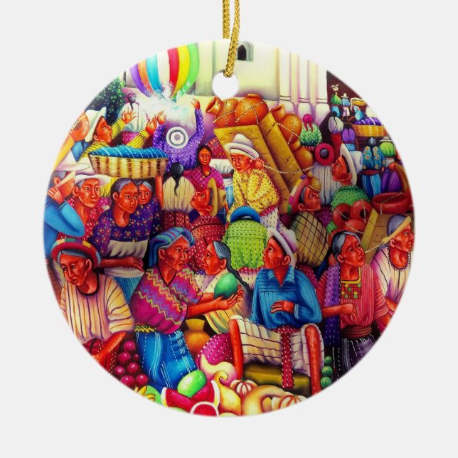 Guatemala Keramik Ornament (Vorne)