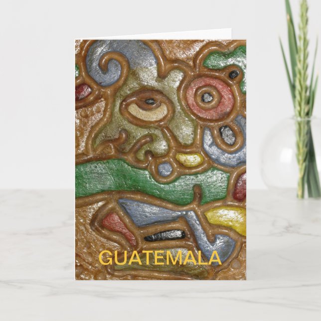 Guatemala-Kunst-Gruß-Karte Karte (Vorderseite)