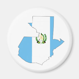 Guatemala-Landflaggen-Kartenform-Silhouettesymbol Magnet