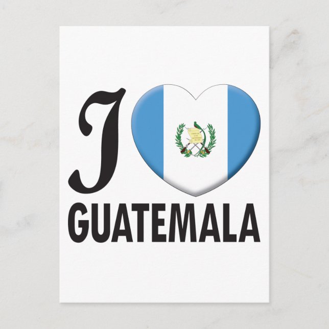 Guatemala-Liebe Postkarte (Vorderseite)
