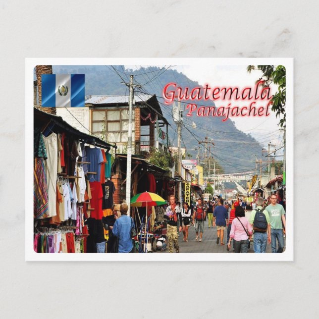 Guatemala - Panajachelmarkt - Postkarte (Vorderseite)