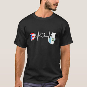 Guatemala Peurto Rico Flagge guatemaltekisch Peurt T-Shirt
