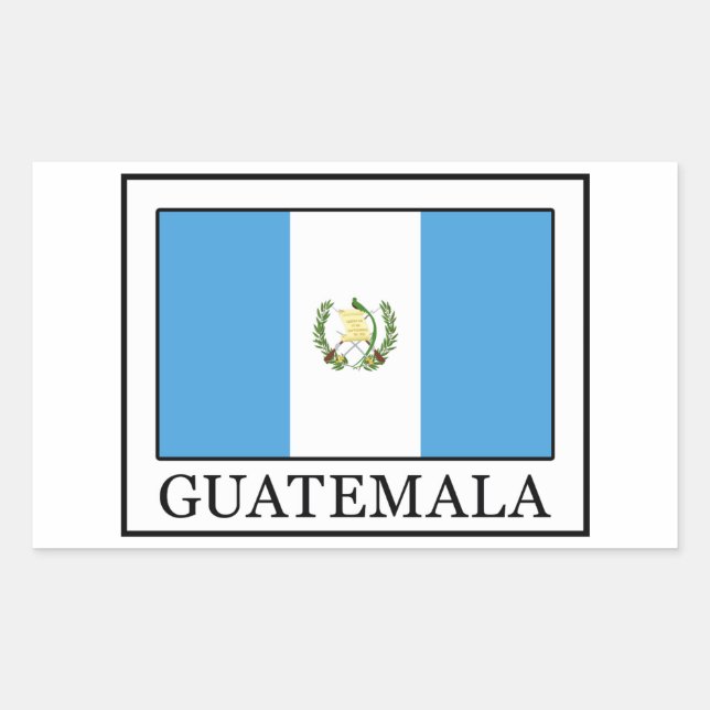 Guatemala Rechteckiger Aufkleber (Vorderseite)