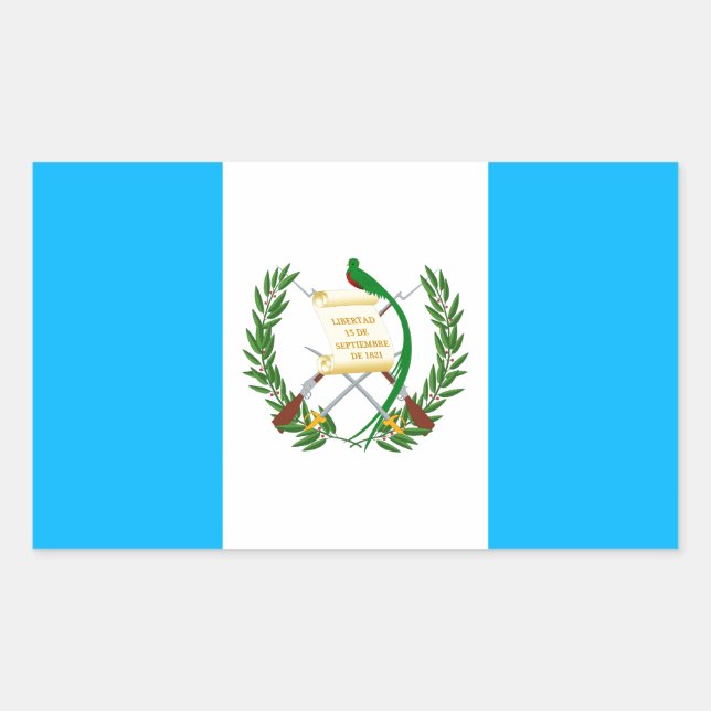 Guatemala Rechteckiger Aufkleber (Vorderseite)