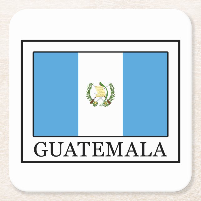 Guatemala Rechteckiger Pappuntersetzer (Vorderseite)