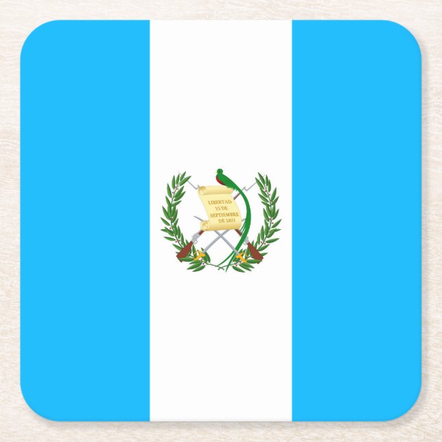 Guatemala Rechteckiger Pappuntersetzer (Vorderseite)