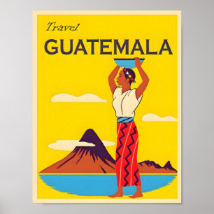 Guatemala Reiseplakat Poster