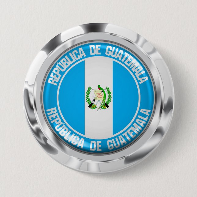 Guatemala-RundEmblem Button (Vorderseite)