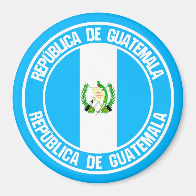 Guatemala-RundEmblem Magnet (Vorne)