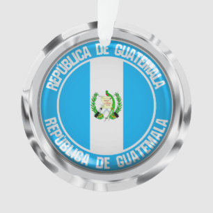 Guatemala-RundEmblem Ornament