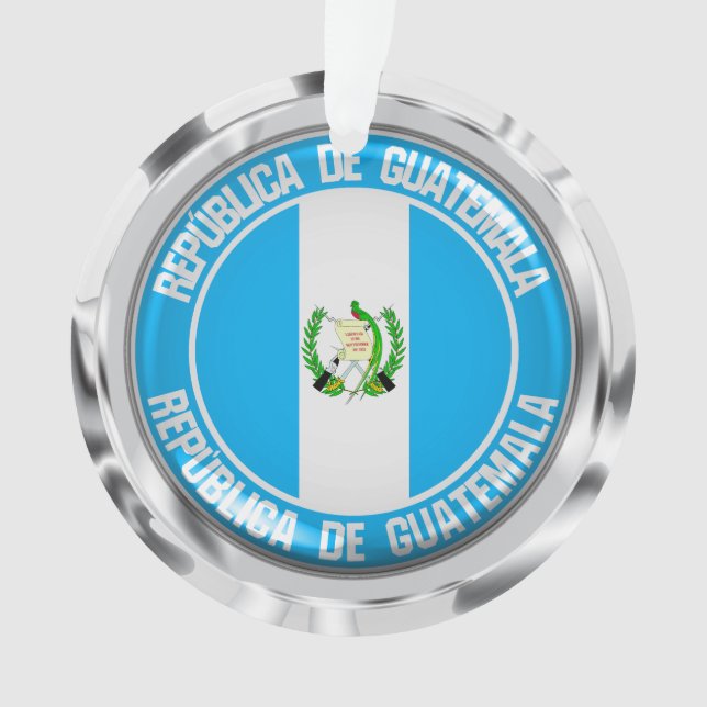 Guatemala-RundEmblem Ornament (Vorderseite)
