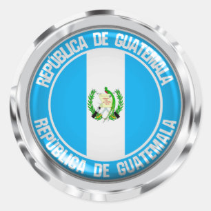 Guatemala-RundEmblem Runder Aufkleber