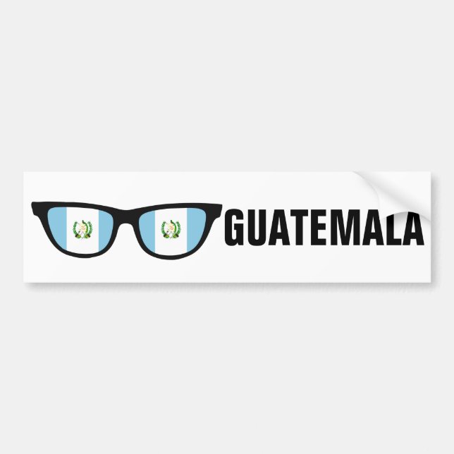 Guatemala Shades Custom Text & Color Autoaufkleber (Vorne)