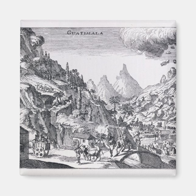 Guatemala', Spanien, Nordamerika Magnet (Vorne)